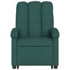 vidaXL Fauteuil inclinable vert foncé tissu