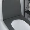 vidaXL Siège de toilette Anthracite 44 x 36,4 x 3,4 cm Duroplast