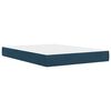 vidaXL Cadre de lit avec matelas Bleu 120 x 190 cm Velours