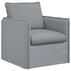 vidaXL Canap&eacute; Gris clair 195 x 82 x 85 cm tissu