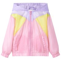 Veste à capuche avec fermeture éclair pour enfants multicolore 92