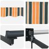 vidaXL Auvent R&eacute;tractable Multicolore 400 &times; 300 cm