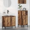 vidaXL Ensemble de mobilier de salle de bain 2 pcs Bois Ancien