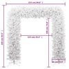 vidaXL Arche d'arbre de Noël Blanc 240 cm
