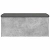 vidaXL Banc de rangement gris b&eacute;ton 102x42x45 cm bois d'ing&eacute;nierie