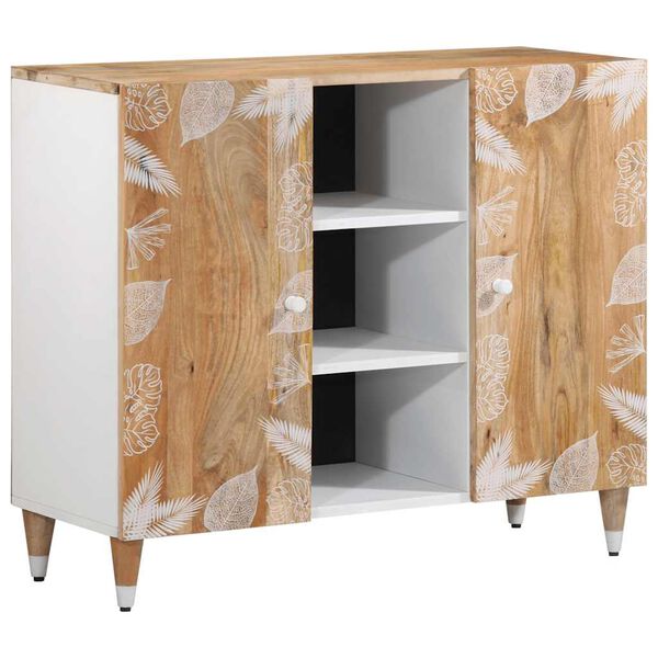 vidaXL Buffet 90x33,5x75 cm bois massif de manguier