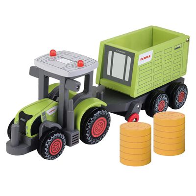 Tracteur en bois pour enfants dès 18 mois - Garage jouet - Achat
