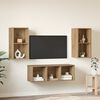 vidaXL Ensemble meuble TV 3 pcs Ch&ecirc;ne artisanal Bois d'ing&eacute;nierie