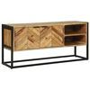vidaXL Meuble TV Marron 110 x 30 x 50 cm Bois d'Acacia Massif