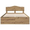 vidaXL Cadre de lit Ch&ecirc;ne artisan 140 x 190 cm Bois de pin massif