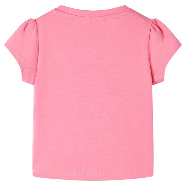 T-shirt pour enfants rose fluo vif 140