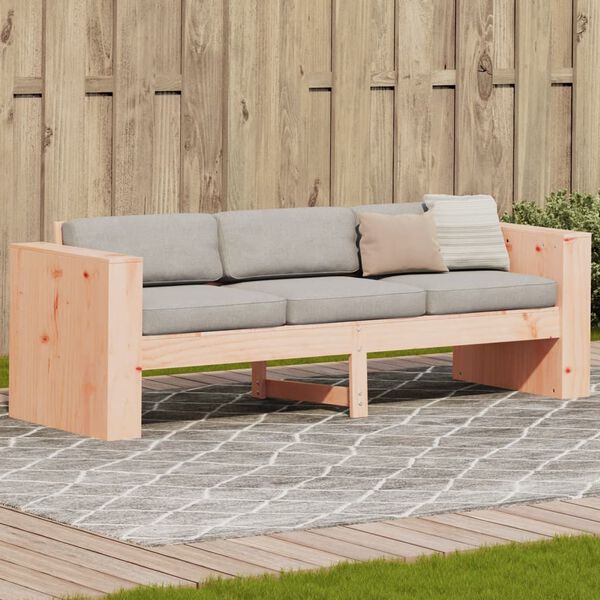 vidaXL Canap&eacute; de jardin 3 places 189x60x62 cm bois massif de douglas
