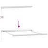 vidaXL Auvent R&eacute;tractable Rouge et Blanc 350 x 250 cm Tissu et M&eacute;tal