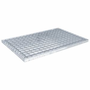 vidaXL Grille Argent 60 x 40 x 2 cm Acier galvanis&eacute; &agrave; chaud