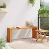 vidaXL banc Huile Naturelle 110 x 30 x 45 cm Bois de teck massif