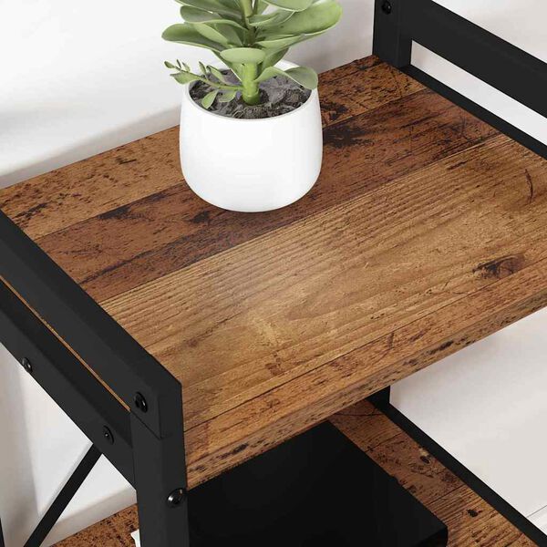 vidaXL &Eacute;tag&egrave;re Bois ancien 60 x 30 x 85 cm Bois d'ing&eacute;nierie