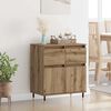 vidaXL Buffet Ch&ecirc;ne artisanal 60 x 35 x 70 cm Bois d'ing&eacute;nierie et fer