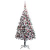 vidaXL Sapin de No&euml;l artificiel Blanc 180 cm PVC, Acier et Plastique