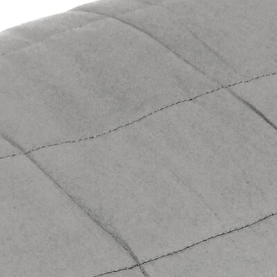vidaXL Couverture lestée Gris 140x200 cm 6 kg Tissu