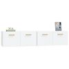 vidaXL Armoires murales 2 pcs Blanc brillant 80x35x36,5 cm