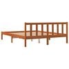 vidaXL Cadre de lit sans matelas cire marron 160x200cm bois pin massif