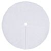 vidaXL Jupe de sapin de No&euml;l blanche 150 cm en fausse fourrure