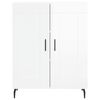 vidaXL Buffet Blanc brillant 69,5x34x90 cm Bois d'ingénierie