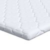 vidaXL Surmatelas en Coco Blanc 200 x 200 cm Tissu jacquard
