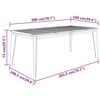 vidaXL Ensemble &agrave; manger de jardin 7 pcs Bois d'acacia solide