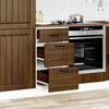 vidaXL Armoire de cuisine Lucca ch&ecirc;ne marron bois ing&eacute;nierie