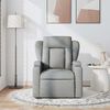vidaXL Fauteuil de massage inclinable Gris clair Tissu