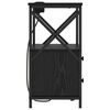 vidaXL Cabinet de chevet avec tiroir 2 pcs Ch&ecirc;ne noir 40 x 31 x 60 cm