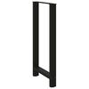 vidaXL Pieds de table de bar Noir 2 pi&egrave;ces 60 x (110-111) cm Acier