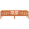 vidaXL Cadre de lit sans matelas cire marron 75x190 cm bois pin massif
