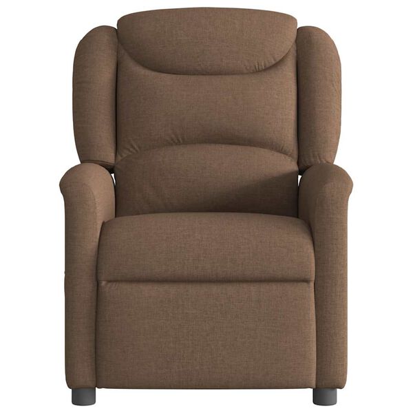 vidaXL Fauteuil de massage inclinable Marron Tissu