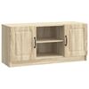 vidaXL Meuble TV Ch&ecirc;ne Sonoma 102 x 34,5 x 47 cm Bois d'ing&eacute;nierie