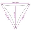 vidaXL Voile de parasol tissu oxford triangulaire 6x6x6 m crème