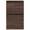 vidaXL Armoire &agrave; chaussures ch&ecirc;ne marron 60x34x96,5 cm bois ing&eacute;nierie