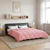 vidaXL Duvet d'&eacute;t&eacute; simple Matelass&eacute; Rose 240 x 260 cm Microfibre