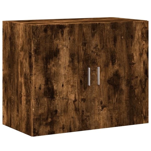 vidaXL Armoire murale ch&ecirc;ne fum&eacute; 80x42,5x64 cm bois d'ing&eacute;nierie