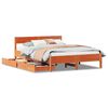 vidaXL Cadre de lit sans matelas cire marron 150x200cm bois pin massif