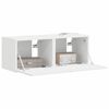 vidaXL Meuble TV mural 2 pcs Blanc 60 x 31 x 29.5 cm Bois d'ing&eacute;nierie