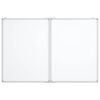 vidaXL Tableau blanc magnétique pliable 120x100x1,7 cm aluminium