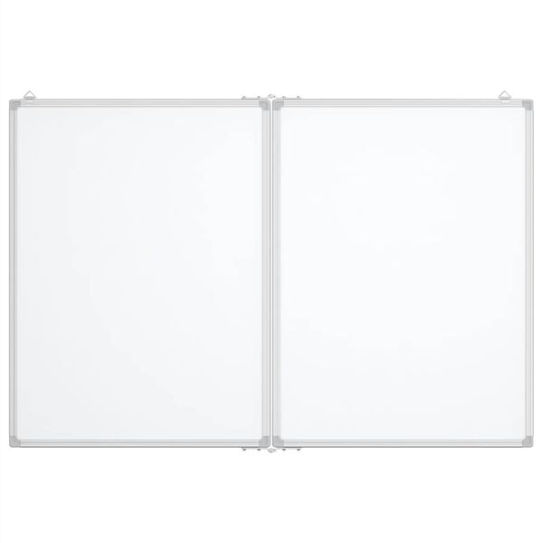 vidaXL Tableau blanc magnétique pliable 120x100x1,7 cm aluminium