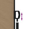 vidaXL Auvent latéral rétractable taupe 140x1000 cm