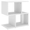 vidaXL Table de chevet blanc 50x30x51,5 cm bois d'ing&eacute;nierie
