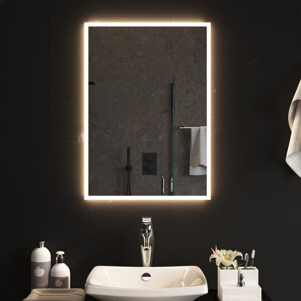 vidaXL Miroir de salle de bain &agrave; LED 50x70 cm
