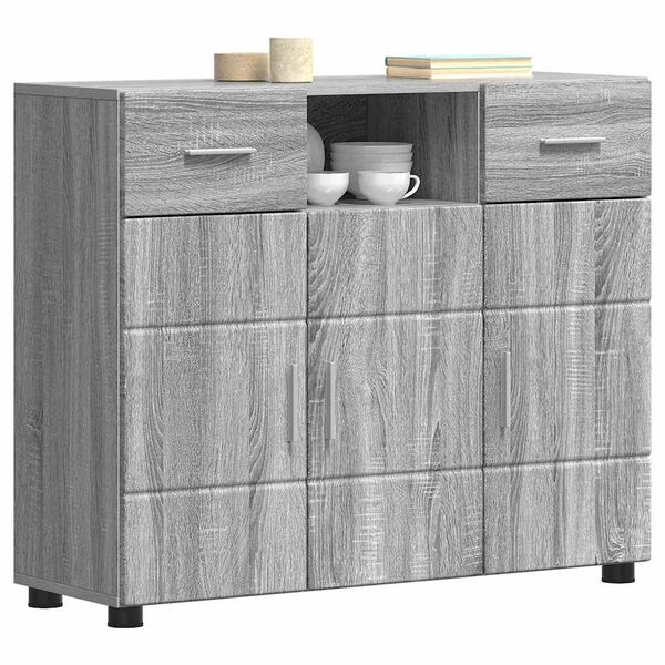 vidaXL Cabinet en Bois avec tiroir Gris Sonoma 88,5 x 30,5 x 73 cm