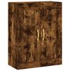 vidaXL Buffet haut Ch&ecirc;ne fum&eacute; 69,5x34x180 cm Bois d'ing&eacute;nierie