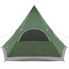vidaXL Tente tipi avec toit avec stockage Vert 545 x 450 x 295 cm